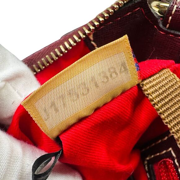 Dooney & Bourke Saffiano Kimberly Crossbody - Wine - 7.5” x 3.5” x 9” - Picture 7 of 11